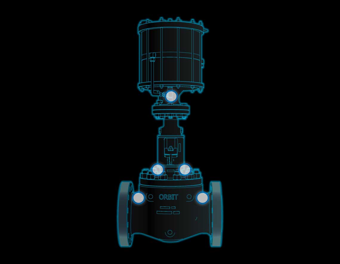 Digital outline of an Orbit valve