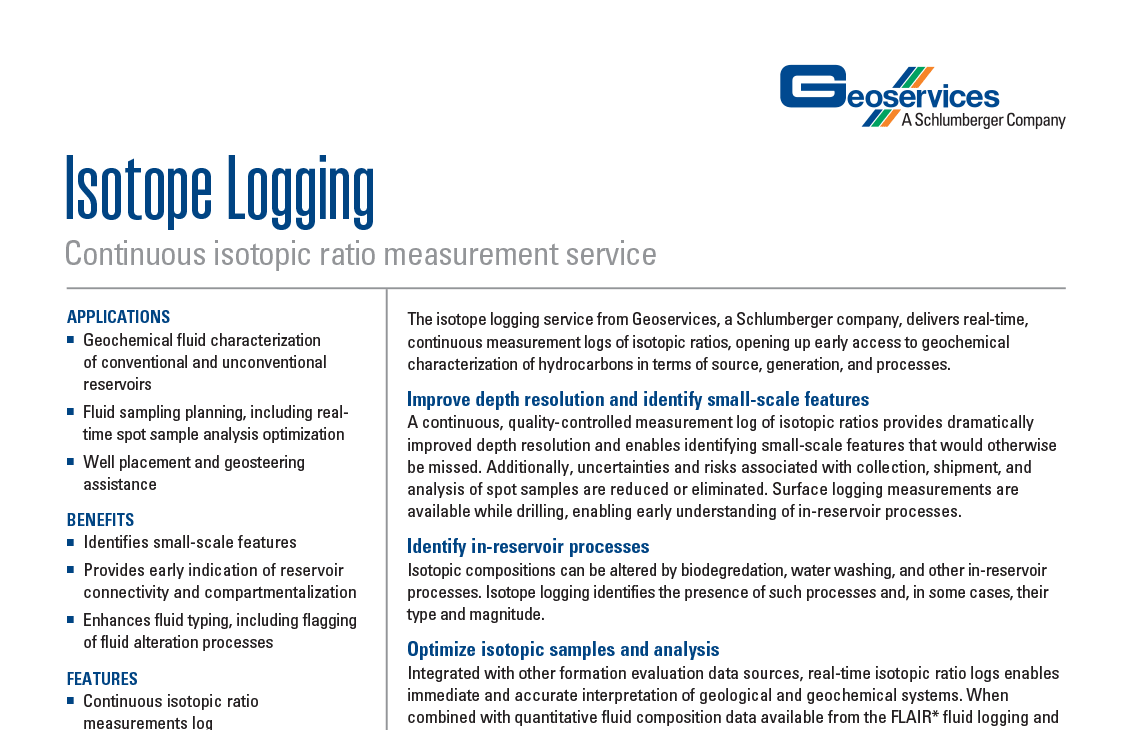 Isotope Logging 